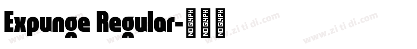 Expunge Regular字体转换